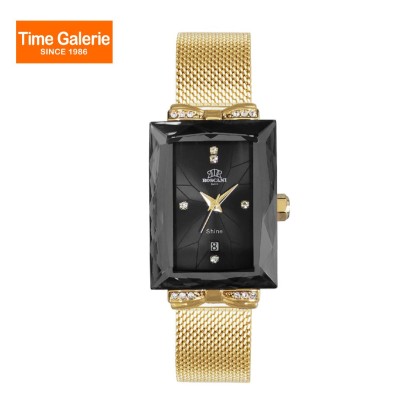 ROSCANI ROSWS07563 Black Dial Gold Stainless Steel Strap Analog Women Watch ROSCANI ROSWS07563 Black Dial Gold Stainless Steel Strap Analog Women Watch